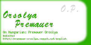 orsolya premauer business card